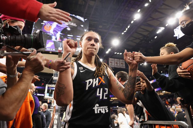 Brittney Griner je že več kot dva meseca v ruskem zaporu. FOTO: Christian Petersen/AFP
