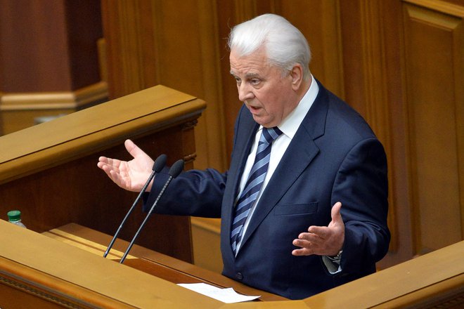 Leonid Kravčuk je bil prvi ukrajinski predsednik po razpadu nekdanje Sovjetske zveze.&nbsp;FOTO: Sergei Supinsky/AFP
