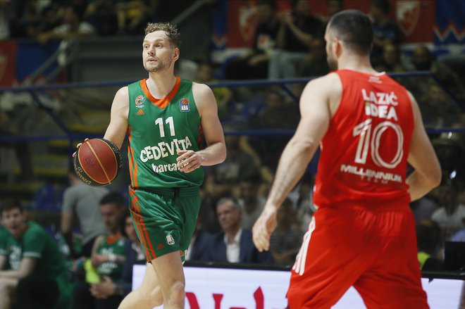 Jaka Blažič je bil najučinkovitejši v majici Cedevite Olimpije. Foto Ivica Veselinov/liga Aba
