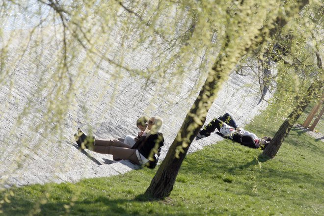 Sanjarije samotne sprehajalke se&nbsp;nas vodijo tudi skozi zgodnjo pomlad. FOTO: Mavric Pivk/Delo
