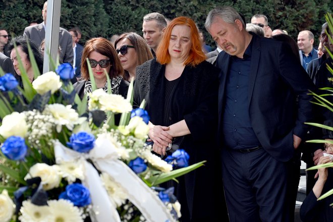 Od Ivice Osima se je takole poslovil njegov sin Amar. FOTO: Elvis Barukčić/AFP
