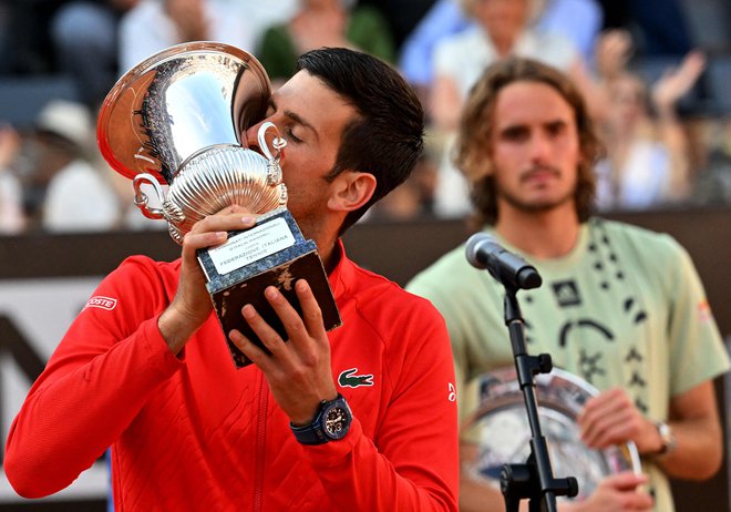 Novak Đoković je nadigral Stefanosa Tsitsipasa. FOTO: Andreas Solaro/AFP
