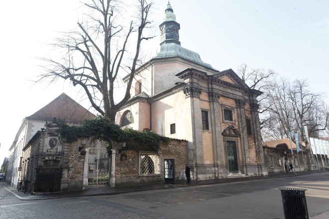 Križevniška cerkev (cerkev Marije Pomočnice). FOTO: Mavric Pivk/Delo&nbsp;
