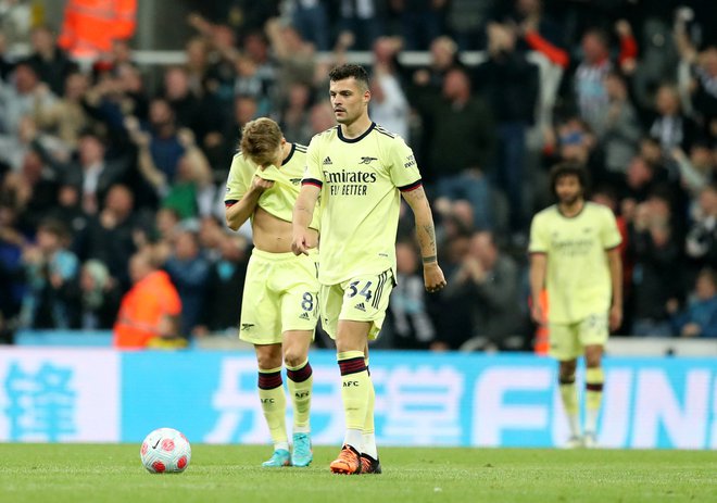 Na St. James Parku v Newcastlu je Arsenal najbrž utrpel usoden poraz v bitki za ligo prvakov. FOTO: Scott Heppell/Reuters
