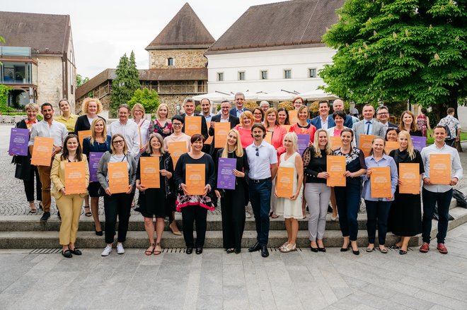 Na tokratni slavnostni podelitvi je certifikate prejelo 50 podjetij, od tega šest napredne. FOTO: Anže Vrabl
