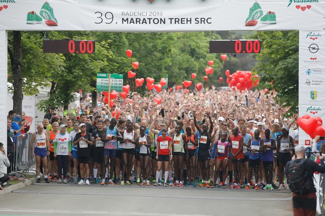 Prizor z zadnjega &raquo;predkoronskega&laquo; maratona v Radencih. FOTO: Delo
