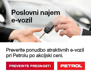 Poslovni najem e-vozil. Foto Petrol
