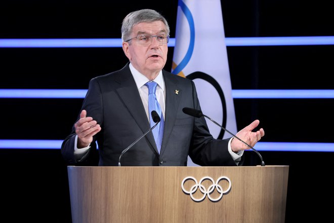 Thomas Bach je opozoril podpornike ruske agresije na Ukrajino pred sankcijami Moka. FOTO: Denis Balibouse/AFP
