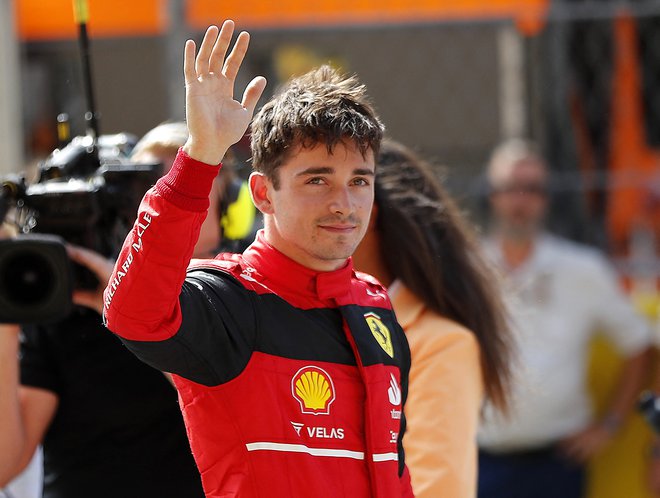 Charles Leclerc je odločen ubraniti vodstvo. FOTO: Nacho Doce/Reuters
