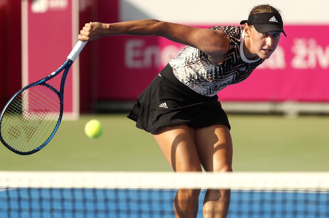 Po lanskem portoroškem polfinalu se je Kaja Juvan prvič doslej uvrstila v finale turnirja serije WTA 250. FOTO:&nbsp;Matej Družnik/Delo
