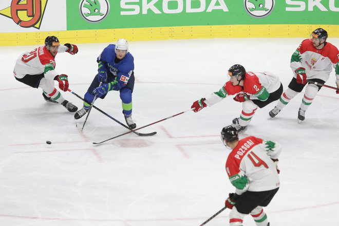 Reprezentanci Slovenije in Madžarske sta se pred kratkim v Tivoliju uvrstili med elito, na mizi je bil sanjski načrt prvenstva najvišjega razreda v Ljubljani in Budimpešti. FOTO:&nbsp;Voranc Vogel/Delo
