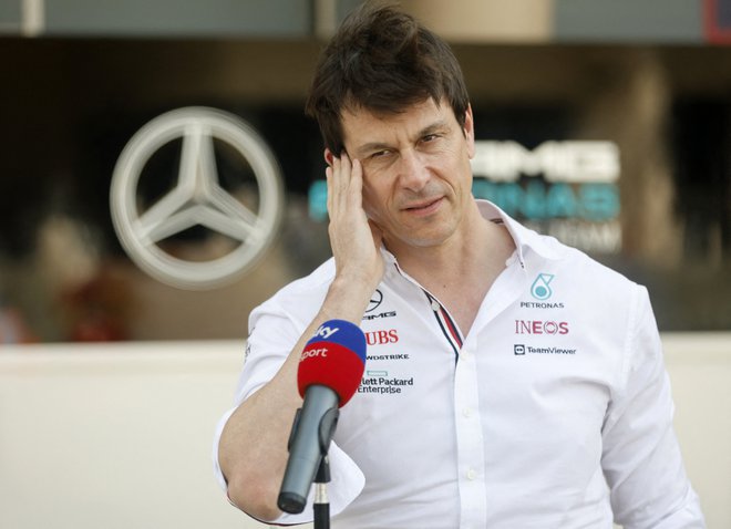 Toto Wolff je vesel, ko so izboljšave obrodile sadove. FOTO: Hamad I Mohammed
