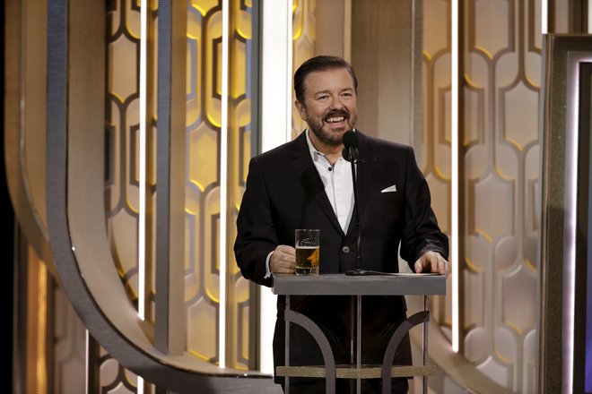 Ricky&nbsp;Gervais&nbsp;je mojster&nbsp;brezkompromisnega&nbsp;črnega humorja. FOTO: Reuters
