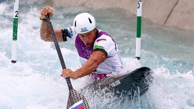 Benjamin Savšek (na fotografiji) med nastopom na olimpijskih igrah v Tokiu. FOTO: Stojan Nenov/Reuters

