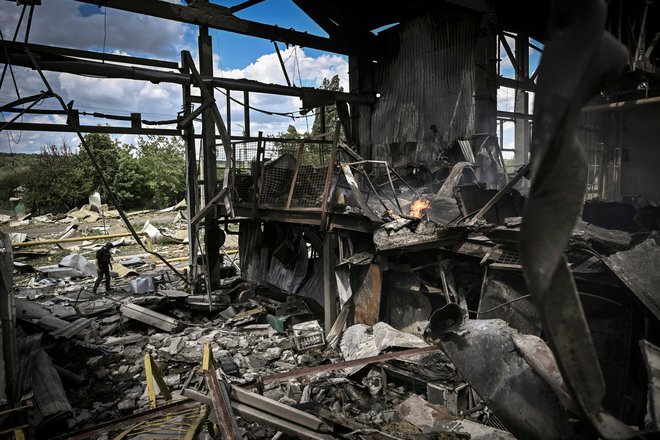 Mesto Bakmut v regiji Donbas.&nbsp;FOTO:&nbsp;Aris Messinis/Afp
