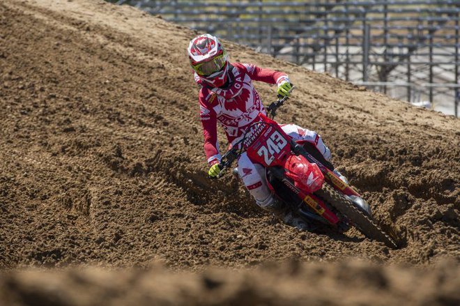 Tim Gajser je bil četrti v Madridu. FOTO Honda Racing
