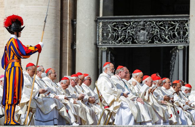 Novi kardinali se bodo konec avgusta pridružili sedanjemu kardinalskemu zboru, ki šteje 208 članov. FOTO:&nbsp;Remo Casilli/Reuters
