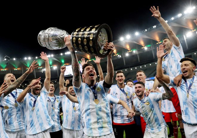 Argentinci so lani prvič po letu 1993 osvojili južnoameriško lovoriko in bodo v najožjem krogu favoritov tudi na svetovnem prvenstvu. FOTO: Amanda Perobelli/Reuters
