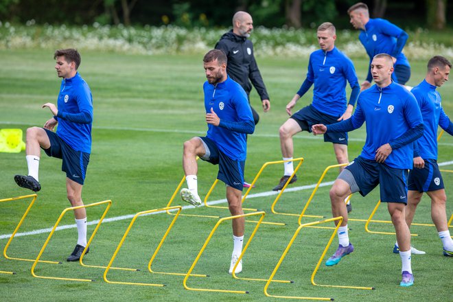 Ponedeljkov trening A-reprezentance na Brdu pri Kranju. FOTO: Voranc Vogel/Delo
