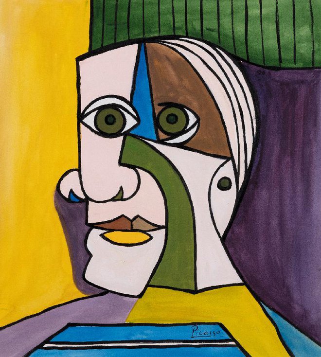 Pablo Picasso, Obraz, mešana tehnika FOTO:&nbsp;Narodni muzej Slovenije
