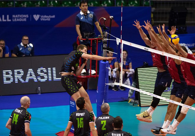 Rok Možič je bil še največkrat kos vioskemu ameriškemu bloku. FOTO: Volleyballworld.com
