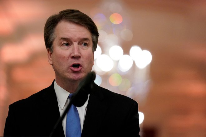 Vrhovni soidniik&nbsp;Brett Kavanaugh je bil v resni nevarnosti. FOTO: Jonathan Ernst/Reuters
