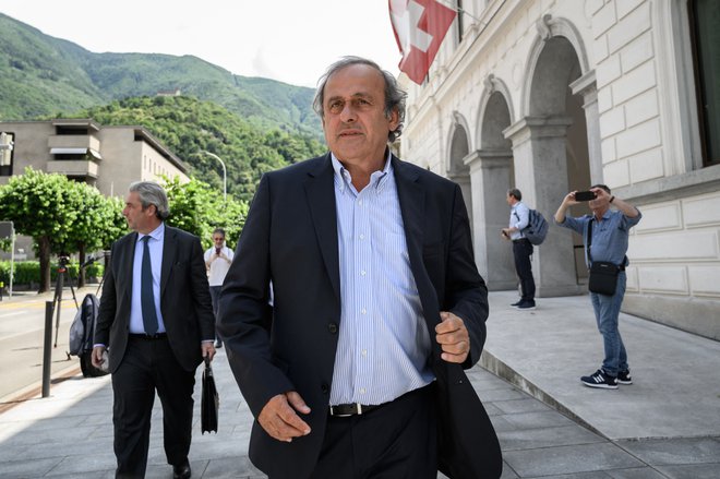 Nekdanji predsednik Uefe Michel Platini. FOTO: Fabrice Coffrini/AFP
