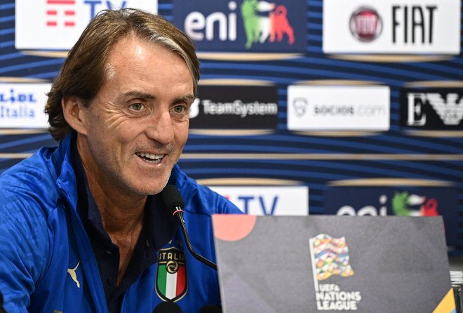 Roberto Mancini bo popolnoma prenovil italijansko reprezentanco. FOTO: Oli Scarff/AFP
