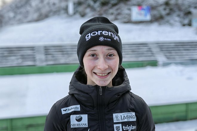 Nika Prevc je postala najboljša mlada evropska zimska športnica in prejela nagrado Piotra Nurowskega. FOTO: Blaž Samec
