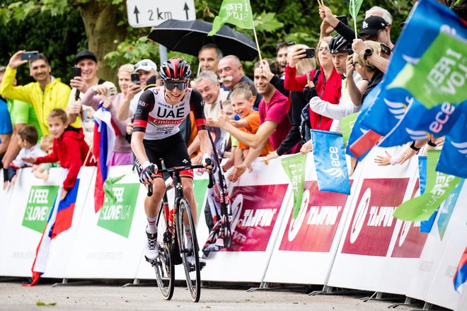 Tadej Pogačar je lani odločilno prednost dobil v Celju. FOTO: Matic Klansek Velej/Sportida
