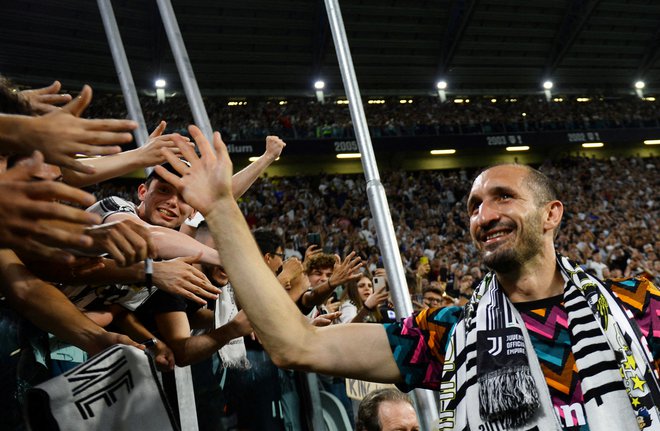 Za Giorgia Chiellinija je Juventus zdaj le še bližnji spomin. FOTO: Massimo Pinca/Reuters
