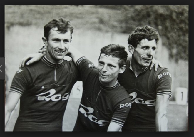 Franc Škerlj, Stane Božičnik, Rudi Valenčič, legende Roga. FOTO: Arhiv KD Rog
