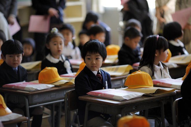 Japonski otroci so že pred pandemijo vedeli, kaj pomeni biti tiho. FOTO:&nbsp;Reuters
