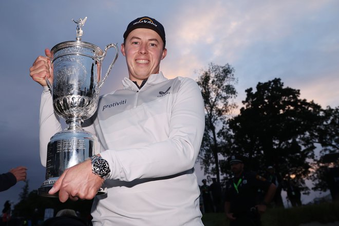 Matt Fitzpatrick je bil veliki zmagovalec 122. OP ZDA v golfu. FOTO: Warren Little/AFP
