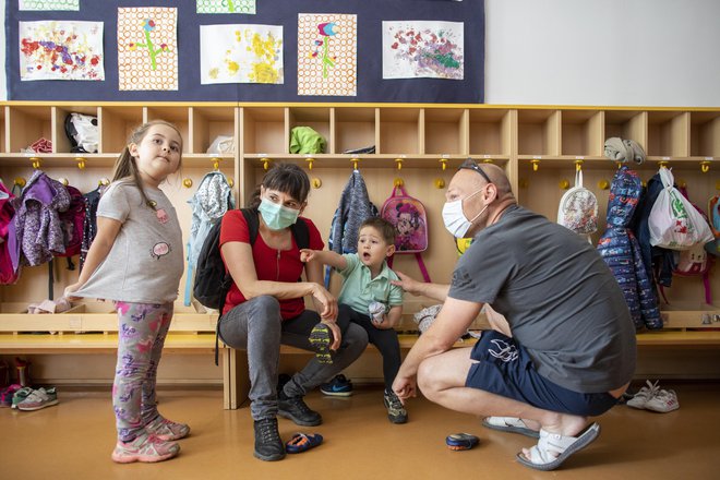 V vrtcih so za higieno zelo dobro skrbeli že pred epidemijo. FOTO: Voranc Vogel/Delo
