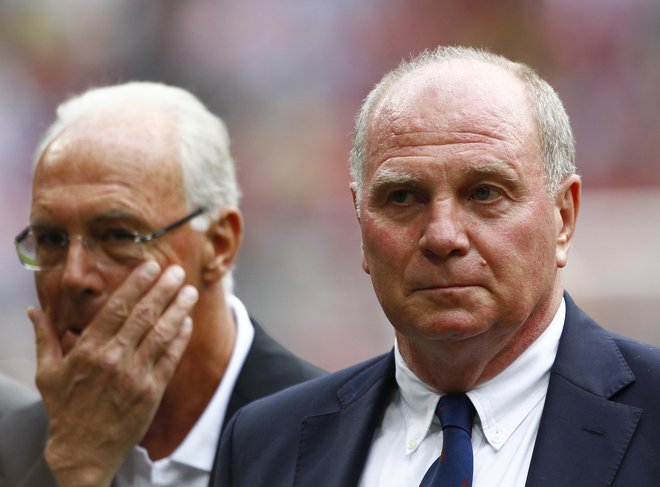 Franz Beckenbauer in Uli Hoeness sta nekoč pripadala zmagoviti dinastiji. FOTO:&nbsp;Michaela Rehle/Reuters
