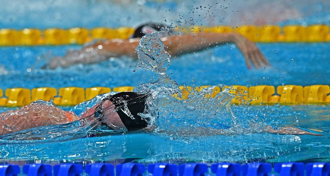 Janja Šegel je pristala na 14. mestu med najboljšimi na svetu v disciplini kravl. FOTO: Attila Kisbenedek/AFP
