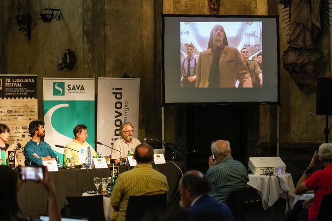 Na tiskovni konferenci so predstavili dva vrhunca Ljubljana Festivala. FOTO: Črt Piksi/Delo
