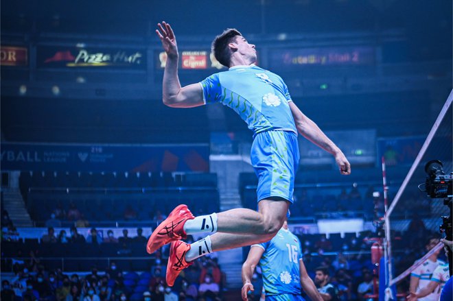 Slovenci so prikazali najboljšo igro doslej. FOTO: FIVB
