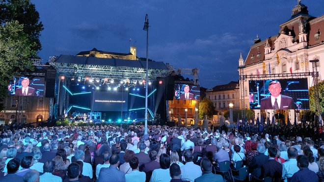 Borut Pahot:&nbsp;Nismo bili zgodovinski zamudniki. Bili smo gospodar svoje usode. FOTO: Blaž Samec
