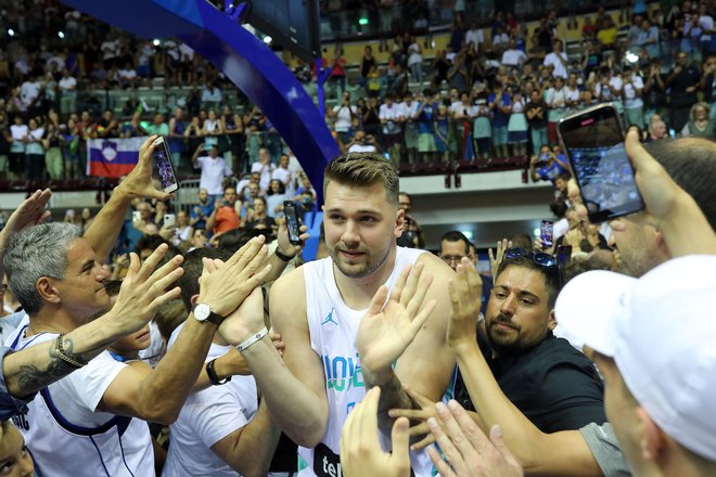 Košarkarska tekma Slovenija – Italija. FOTO: Blaž Samec/Delo
