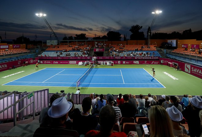 Portorož gosti tudi pomembna teniška tekmovanja, kot je denimo turnir WTA. FOTO: Matej Druznik/Delo
