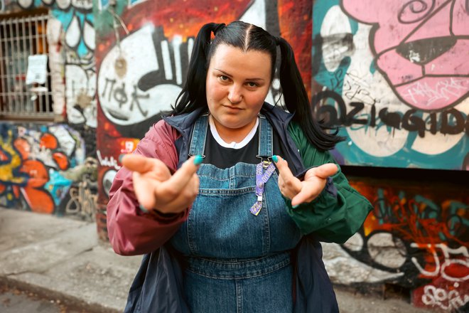 Alyona Alyona je predstavnica nove generacije&nbsp;ukrajinskega hip hopa. FOTO: Črt Piksi/Delo
