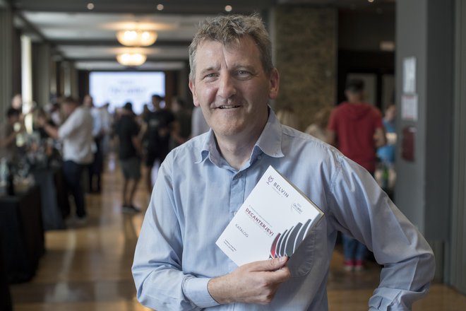 Organizator salona prestižnih vin, slovenskih nagrajencev DWWA, Robert Gorjak. Foto Jure Eržen
