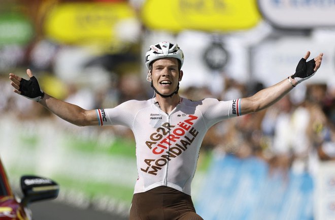 Bob Jungels je slavil prvo etapno zmago na Touru. FOTO:&nbsp;Gonzalo Fuentes Reuters
