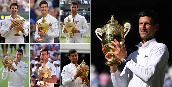 Novak Đoković je sedmič osvojil Wimbledon. FOTO: AFP
