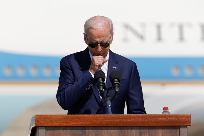 Ameriški predsednik Joe Biden po pristanku v Tel Avivu Foto Amir Cohen/Reuters
