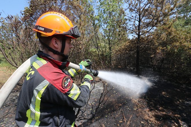 Z ognjenimi zublji se je včeraj bojevalo 425 gasilcev. Fotografije Dejan Javornik
