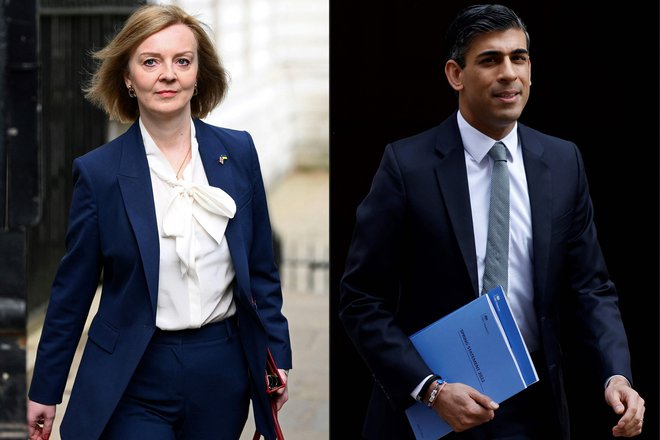 Zunanja ministrica Liz Truss se je prebila v zadnji krog volitev za novega vodjo konservativcev. Njen tekmec bo nekdanji finančni minister Rishi Sunak. Foto: Daniel Leal/AFP
