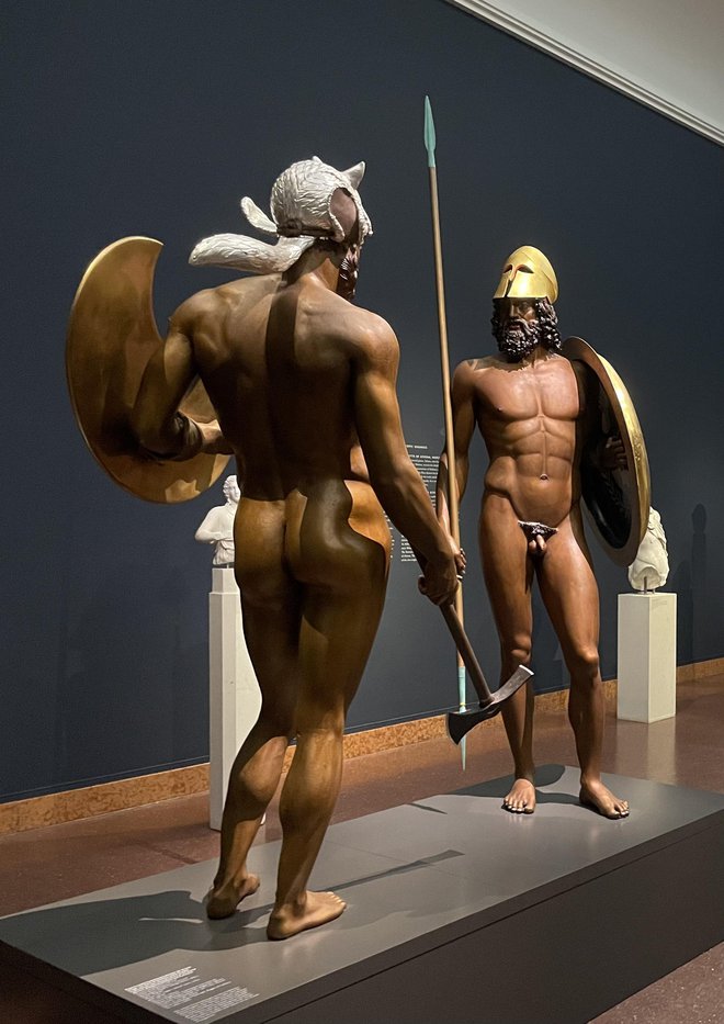 Rekonstrukcija obeh kipov v barvah FOTO: Aquaplaning/wikipedia
